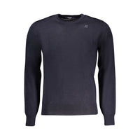 K-WAY Blue Wool Men Sweater