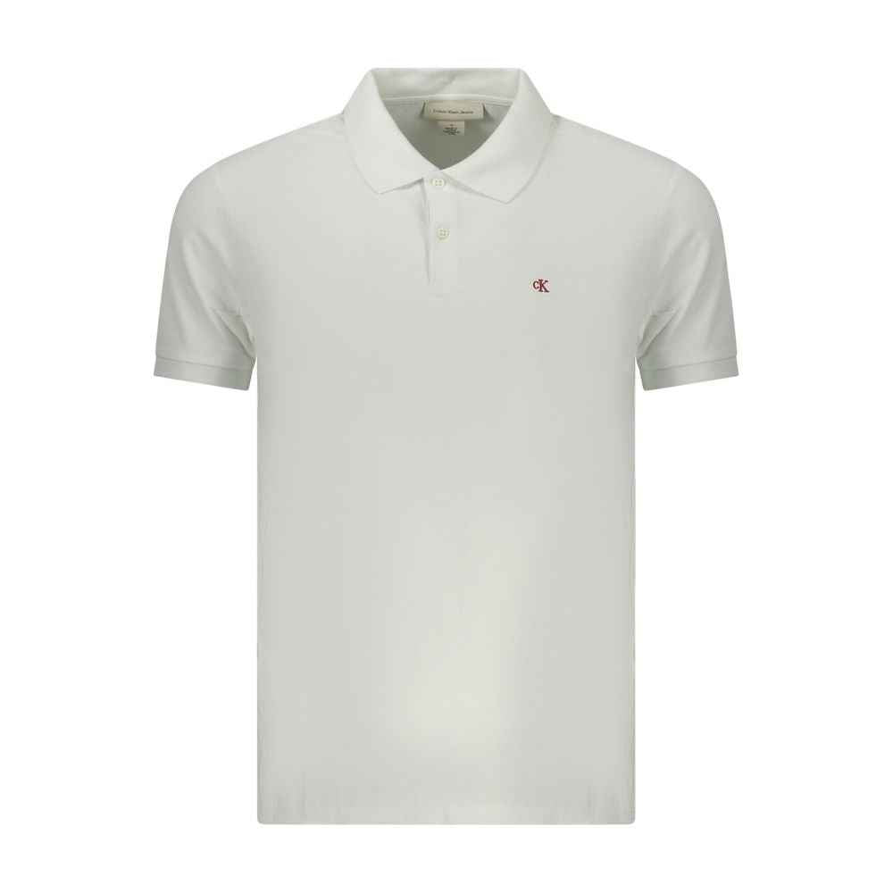 Calvin Klein Bianco Cotton Men Polo