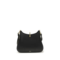 Rabanne Black Calf Leather Bos Taurus Shoulder Bag
