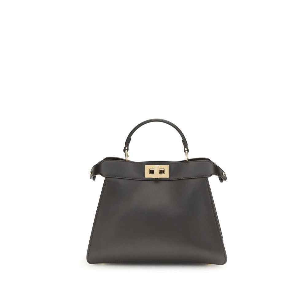 Fendi Brown Calf Leather Bos Taurus Handbag