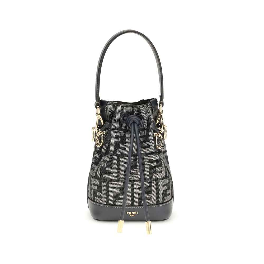 Fendi Blue Fabric Backet Bag