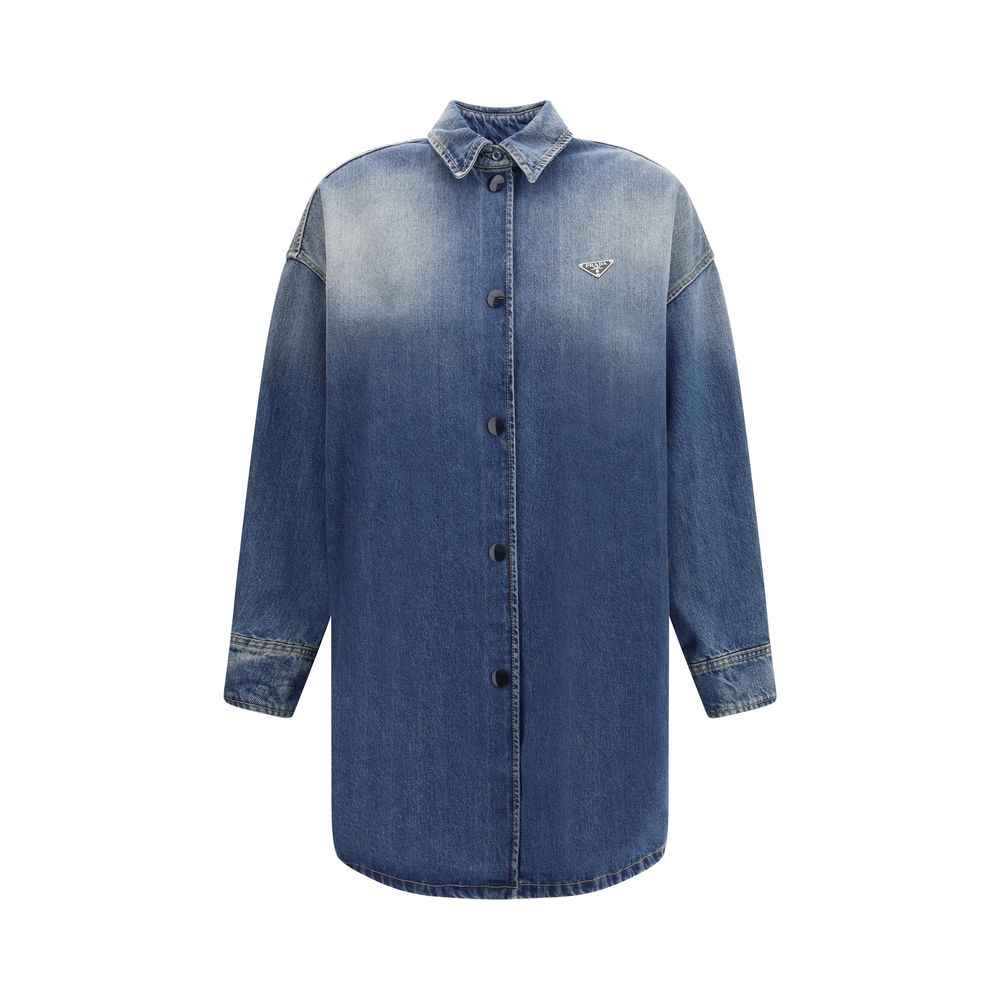 Prada Blue Cotton Denim Jacket