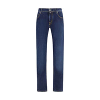 Jacob Cohen Blue Cotton Slim Fit Jeans