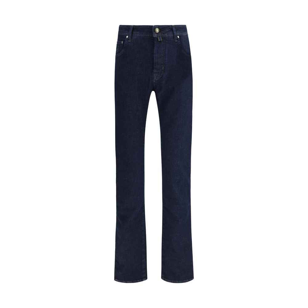 Jacob Cohen Blue Cotton Slim Fit Jeans