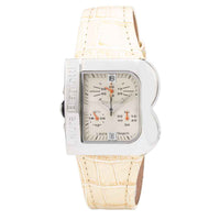 Laura Biagiotti Beige Leather Dress Watch