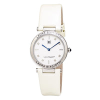 Laura Biagiotti Beige Leather Dress Watch