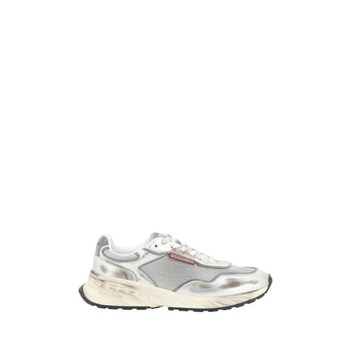 Dsquared² White Calf Leather Bos Taurus Athletic Sneakers by Dsquared²
