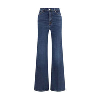 7FOR Blue Cotton Flared Jeans