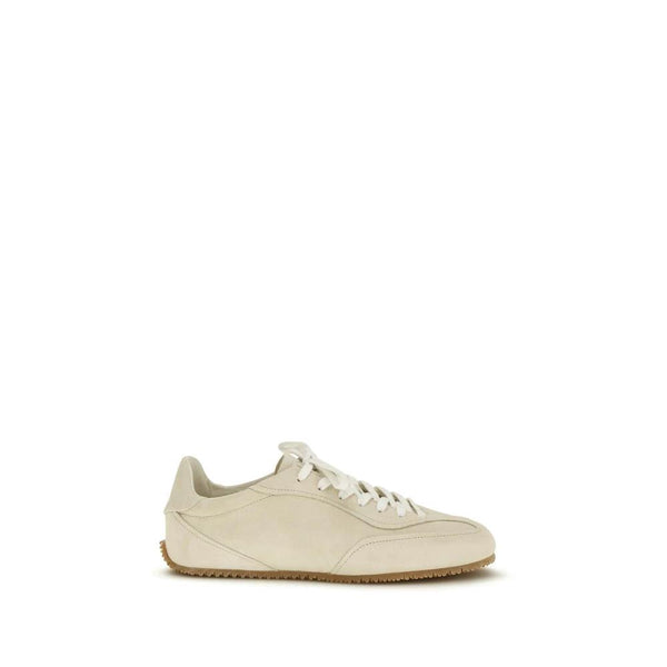 Axel Arigato Beige Calf Leather Bos Taurus Low Top Sneakers by Axel Arigato