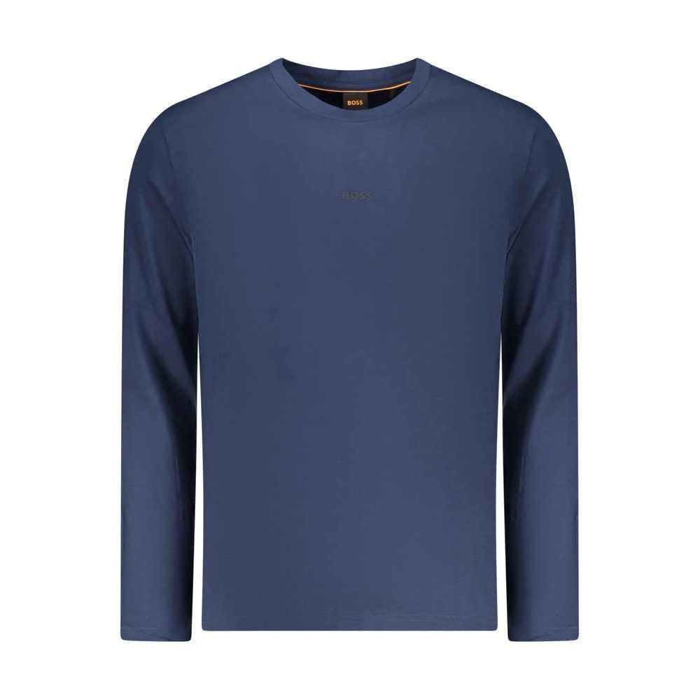 Hugo Boss Blue Organic Cotton Men T-Shirt by Hugo Boss