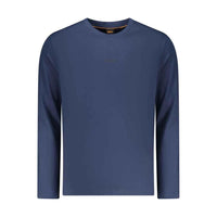 Hugo Boss Blue Organic Cotton Men T-Shirt by Hugo Boss