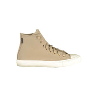 Converse Beige Leather Unisex Sneaker by Converse
